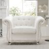 1 Seater Sofa For Living Room - White - Image 22