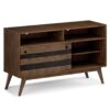 Clarkson - TV Stand - Rustic Natural Aged Brown - Image 2