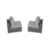 Minnesota - 9 Piece Sectional Sofa Set With Cushions - Gray Mix - Image 4