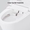 Smart Toilet Bidet Combo With Self-Cleaning Nozzle, Upmarket Compact Dual Flush Toilet 1 / 1.28 Gpf, Tank Less Toilet With Foot Sensor Flush - White Night Light - Image 4