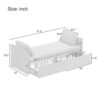 Modern Upholstered Chaise Lounger Daybed Small Single Daybed With 2 Drawers, No Mattress Needed, Perfect For Living Rooms & Home Office, Linen Fabric - Beige - Image 4