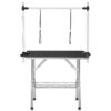 Professional Dog Pet Grooming Table Large Adjustable Heavy Duty Portable With Arm & Noose & Mesh Tray - Black - Image 3