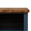 Nantucket - 5 Shelf Bookcase - Blue Denim, Whiskey - Image 4