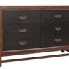 Branson - 6 Drawer Dresser, Two Tone - Brown - Image 2