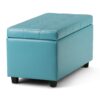 Cosmopolitan - Storage Ottoman - Soft Blue - Image 4
