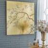 Cherry Blossom Wall Art Panels, Wall Decor For Living Room Dining Room Office Bedroom (Set of 2) - Gold - Image 6