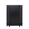 Bathroom Cabinet Triangle Corner Storage Cabinet With Adjustable Shelf Modern Style - Black - Image 4
