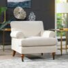 Alana Lawson - Accent Arm Chair Metal Casters - Light Beige - Image 10
