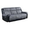 Alicia - Reclining Sofa Loveseat And Chair - Gray / Black - Image 5