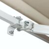 Outsunny - 12' x 8' Retractable Awning Patio Awnings Sun Shade Shelter With Manual Crank Handle, 280G / M² Uv & Water-Resistant Fabric And Aluminum Frame For Deck, Balcony, Yard - Cream White - Image 4