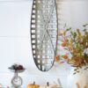 Metal Wall Art With Grid Pattern - Silver - Image 3
