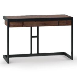 Erina - Small Desk - Distressed Charcoal Brown