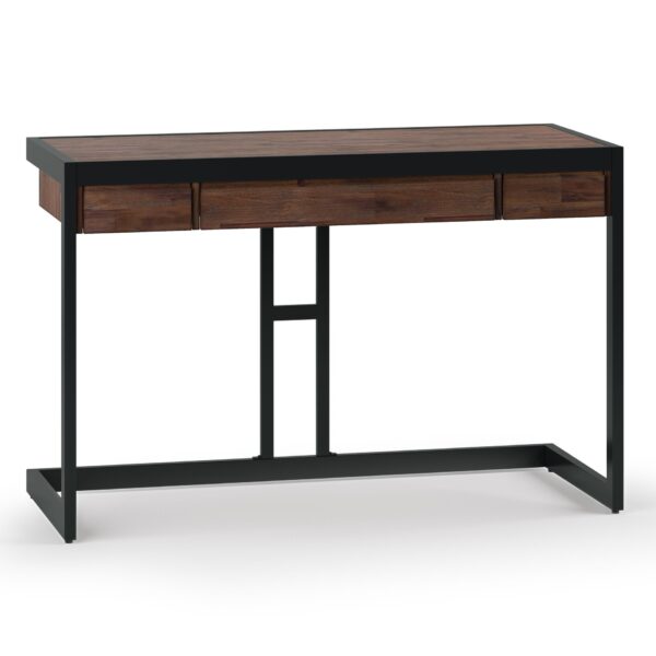 Erina - Small Desk - Distressed Charcoal Brown