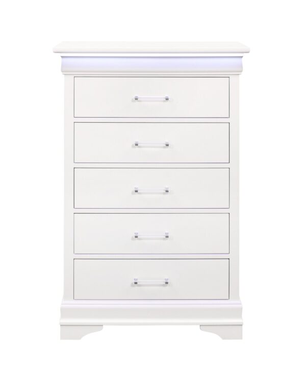 Charlston - Chest With LED - White