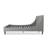 Aspen - King Vertical Tufted Modern Headboard Platform Bed Set - Opal Gray - Image 5