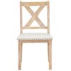 Topmax - 6 Piece Farmhouse Extendable Dining Table With Footrest, 4 Upholstered Dining Chairs And Dining Bench, Two 11" Removable Leaf - Natural / Beige - Image 20