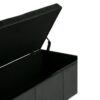 Avalon - Storage Ottoman Bench - Midnight Black - Image 4