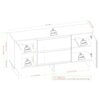 Scandi - Sideboard With Beveled Drawers - Coastal Oak - Image 4