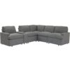 Power Recliner Corner Sofa Home Theater Reclining Sofa Sectional Couches With Storage Box, Cup Holders, USB Ports And Power Socket For Living Room - Dark Gray - Image 12