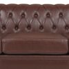83.66" Width Traditional Square Arm Removable Cushion 3 Seater Sofa - Dark Brown - Image 13