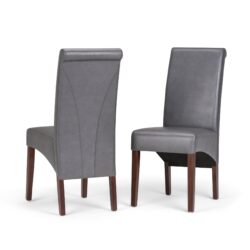 Avalon - Deluxe Parson Dining Chair (Set of 2) - Stone Gray