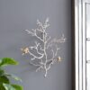 Metal Branch Wall Sculptures With Bird Accents (Set of 2) - Silver Multi - Image 9