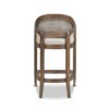 Americana - Mid-Century Modern Cane Back Counter Stool - Taupe Beige Textured Weave - Image 5