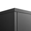 Kitchen Buffet Server Table Accent Sideboard Cupboard Server Buffet Console Table With Doors Cabinet - Black - Image 14