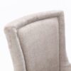 Ultra Side Dining Chair,Thickened Fabric Chairs With Neutrally Toned Solid Wood Legs, Bronze Nail Head (Set of 2) - Beige - Image 7