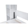 Queen Size Murphy Wall Bed With Shelves And LED Lights - White - Image 11