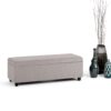 Avalon - Storage Ottoman Bench - Cloud Gray - Image 9