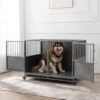 Heavy Duty Dog Crate - Silver Gray - Image 3