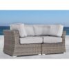 Elegant Wide Outdoor Wicker Loveseat With Plush Cushions Perfect For Cozy Gatherings - Gray / Gray Mix - Image 4