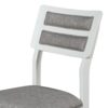 6 Piece Dining Set Classic And Traditional Style, Includes Dining Table, 4 Upholstered Chairs & Bench - White / Gray - Image 9