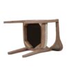 Americana - Mid-Century Modern Cane Back Dining Chair Textured Weave - Taupe Beige - Image 9