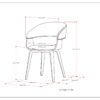 Lowell - Bentwood Dining Chair - Blue - Image 2