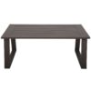 Colorado - Outdoor Patio Furniture - Brown Cast Aluminum Modern Rectangular Coffee Table - Brown - Image 4