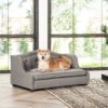 Robin - Tufted Wingback Pet Sofa Bed, Medium, Uptown Resistant High - Gray Stain - Image 7