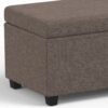 Avalon - Extra Large Storage Ottoman Bench - Fawn Brown - Image 6
