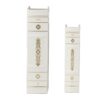 Book Boxes (Set of 2) - White / Gold - Image 3