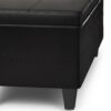 Afton - Storage Ottoman Bench - Tanners Brown - Image 4