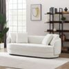 Dylan - Modern French Boucle Sofa - White - Image 2