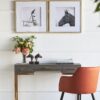Wall Art Horse Animal Printing, Wall Decor Accent (Set of 2) - Golden / White - Image 4