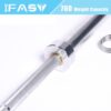 Barbell Bar For 2" Olympic Plates, Home Gym Weightlifting Bar 4Ft Solid Chrome Weight Bar 5Ft Fitness Training Curl Barbell 7.2Ft - Silver - Image 5