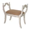 Harlow - Bench, Farmhouse / French Country Style Vanity Chair - Beige / White - Image 3