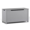 Kids Wooden Toy Box Storage With Safety Hinged Lid For Ages 2+ - Gray - Image 21