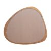 Asymmetrical Wall Mirror Wooden Framed Mirror Large Sized Dressing Mirror, For Living Room, Bedroom, Bathroom, Hallway Or Entry Way - Natural Wood - Image 10