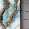 Elongated Modern Abstract Oil Painting, Rectangle Framed Wall Art (Set of 2) - Multicolor - Image 6