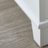 Shoe Storage Bench Cabinet With Fireproof Cushion, Double Doors And Movable Drawer For Door Entrance - White - Image 15
