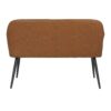 Daniella - Industrial High Back Bench - Black / Camel - Image 4